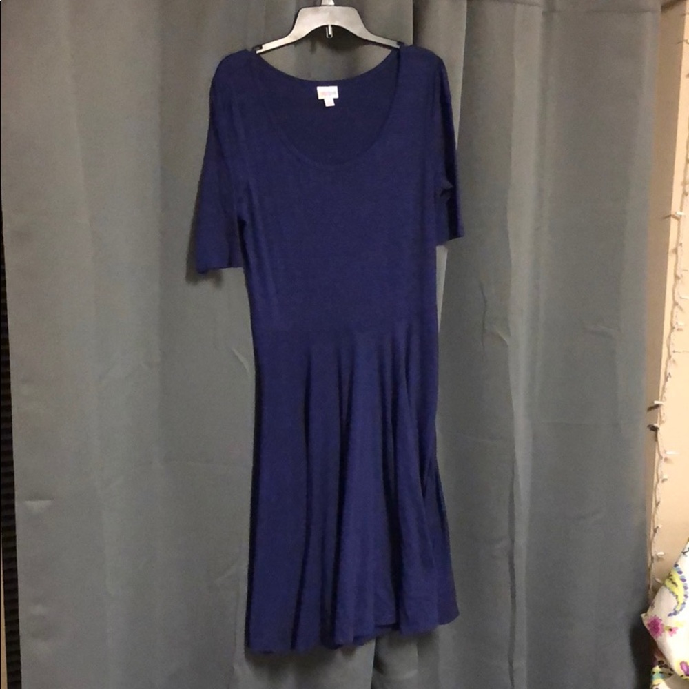 LulaRoe Purple Nicole Style Dress Size XL